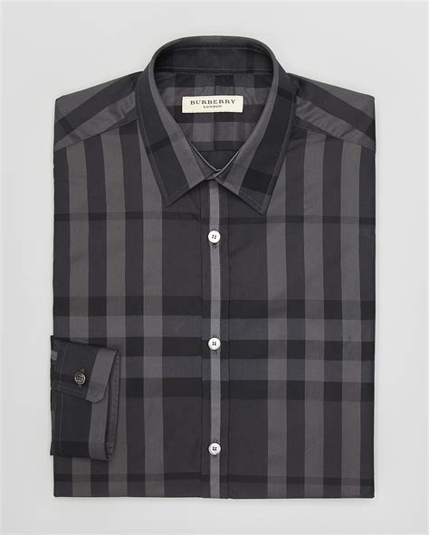 burberry london check one pocket dress shirt regular fit|Burberry Limited.